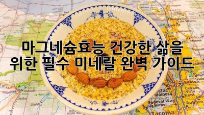 ✨마그네슘효능✨ 건강한 삶을 위한 필수 미네랄 완벽 가이드!